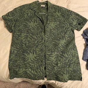 J Crew Short Sleeve Button Up Shirt Seersucker
